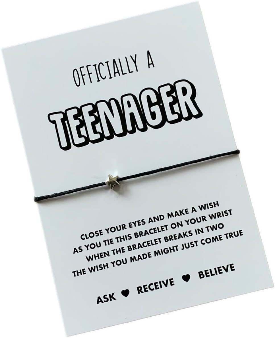 Teenager Gift | 13 Wish Bracelet | Gift for 13Th Birthday | Teen Birthday Gift | Officially a Teenager Present