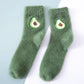 2 Pairs Cute Cow Spots Print Socks, Thickened & Warm Coral Fleece Socks, Women'S Stockings & Hosiery