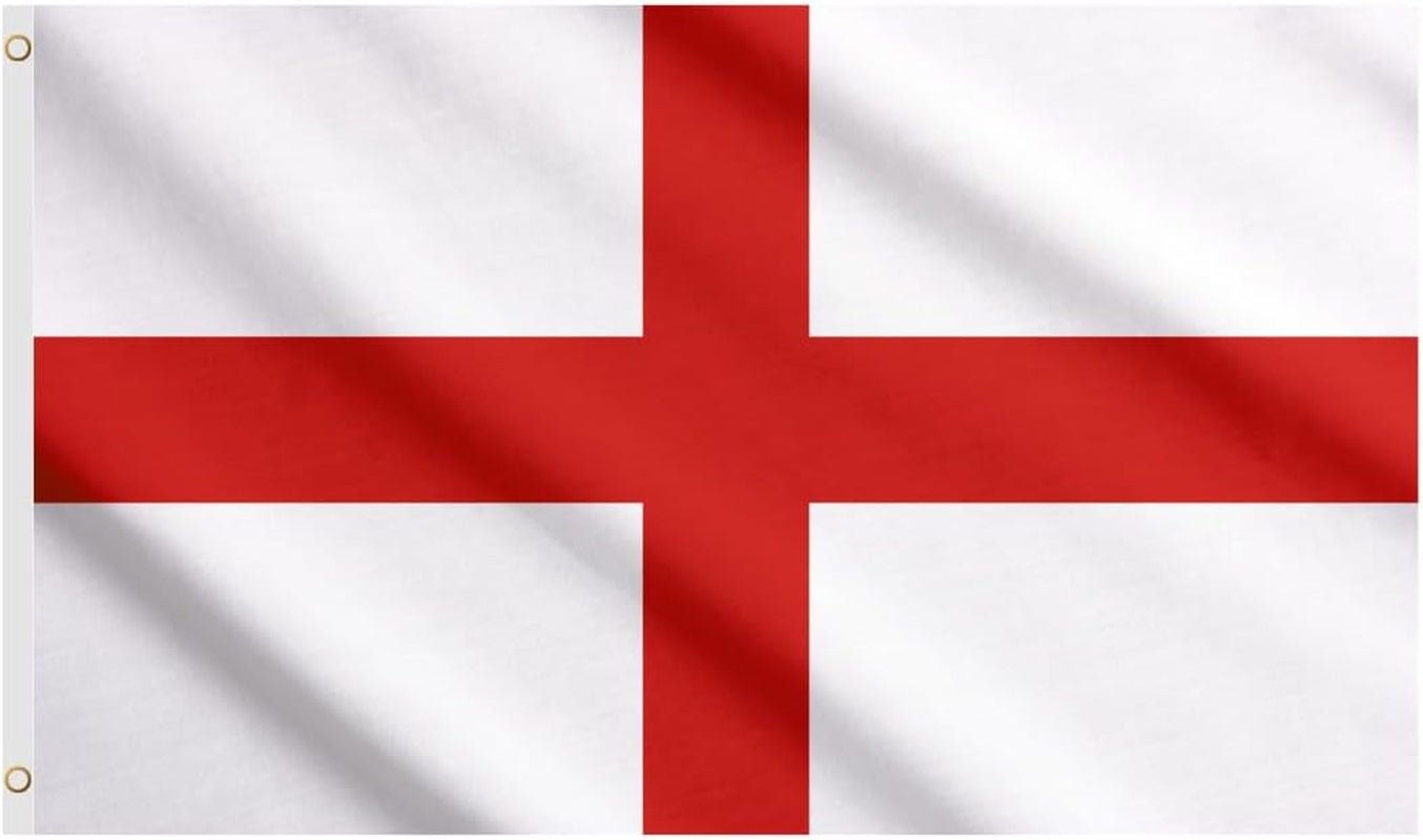 Second Ave England Flag 5Ft X 3Ft Large Double Sided with Brass Eyelets English World Cup Euros St Geroge'S Flag