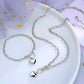 Heart Pendant 925 Sterling Silver Plated Chain Necklace Bracelet Women Jewellery