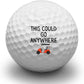 Second Ave Pack of 3 Joke Funny Golf Balls This Could Go Anywhere Father'S Day Christmas Birthday Golfer Gift
