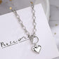 Heart Pendant 925 Sterling Silver Plated Chain Necklace Bracelet Women Jewellery