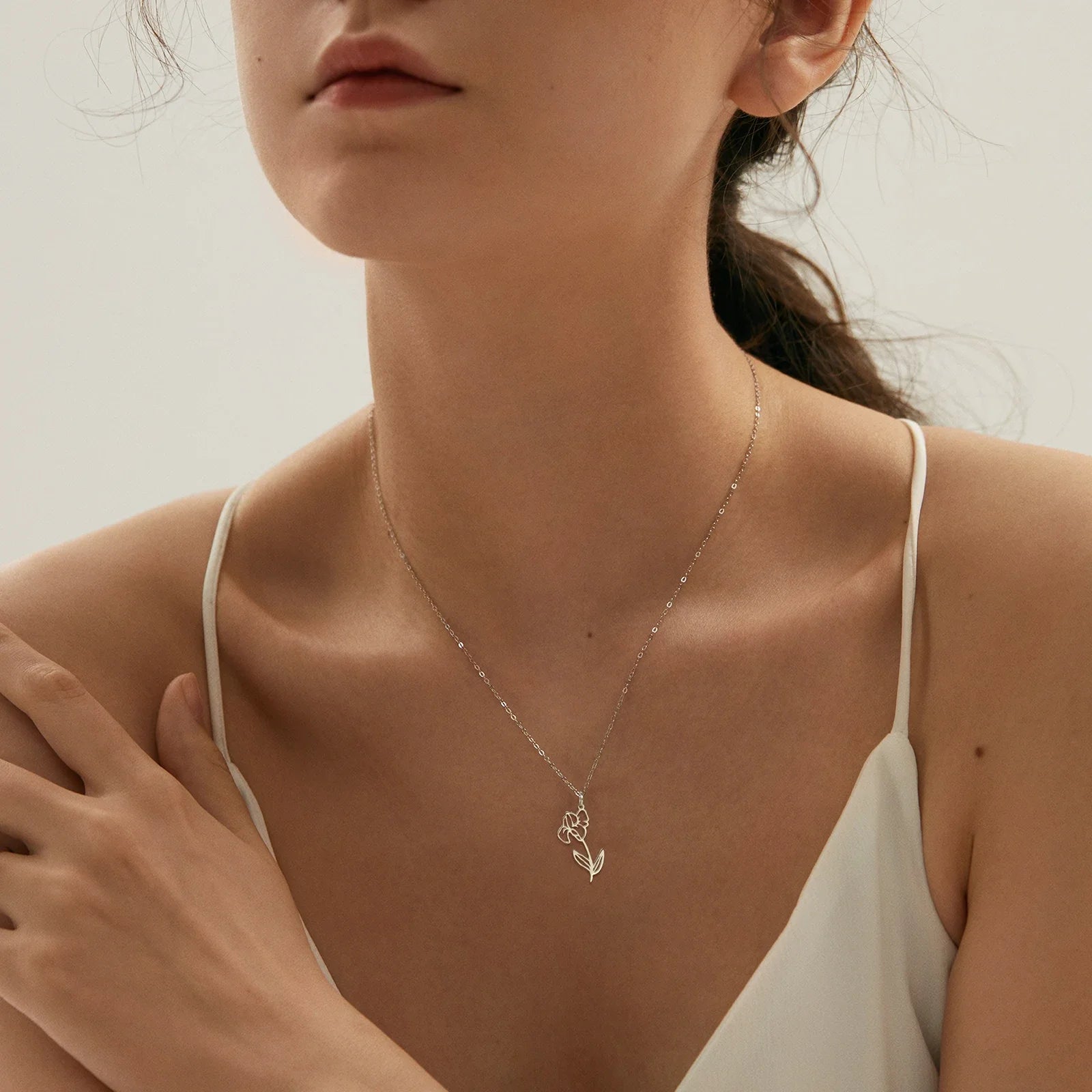 Stainless Steel Birth Month Flower Necklace Snowdrop Daisy Rose Pendant Neck Chains 2026 Trendy Jewelry Birthday Gift