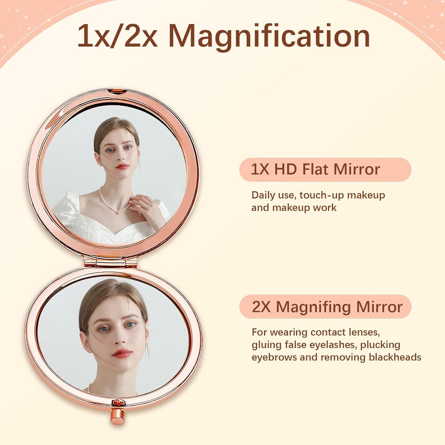 Daughter Gift from Mom,Birthday Gifts for Daughter Adult,Gifts for Granddaughter,Daughter Wedding Gift from Mom to My Daughter Makeup Compact Mirror,Inspiration Makeup Compact Mirror