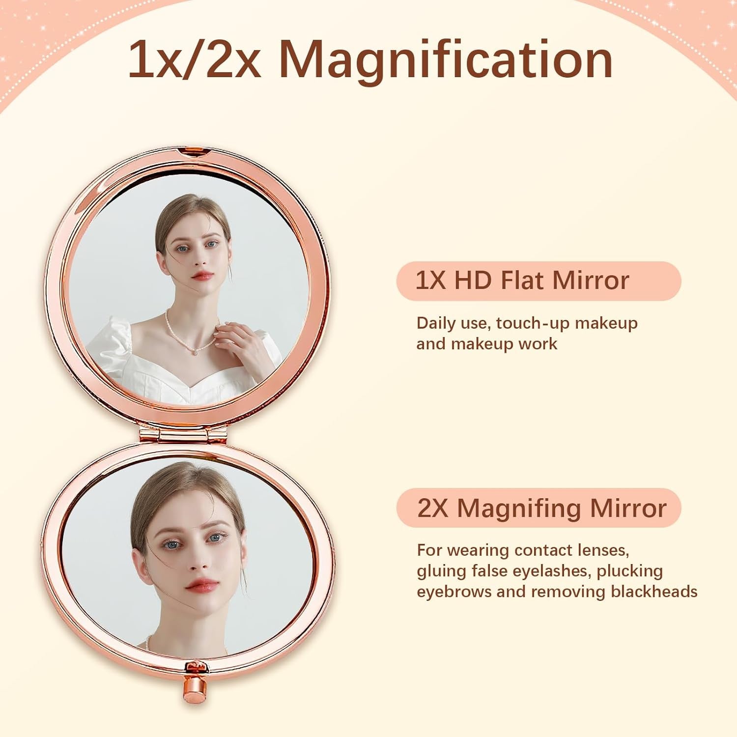 Daughter Gift from Mom,Birthday Gifts for Daughter Adult,Gifts for Granddaughter,Daughter Wedding Gift from Mom to My Daughter Makeup Compact Mirror,Inspiration Makeup Compact Mirror
