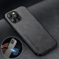 For Iphone 17 16 15 14 13 Pro Max Shockproof Magnetic Leather Black Case Cover