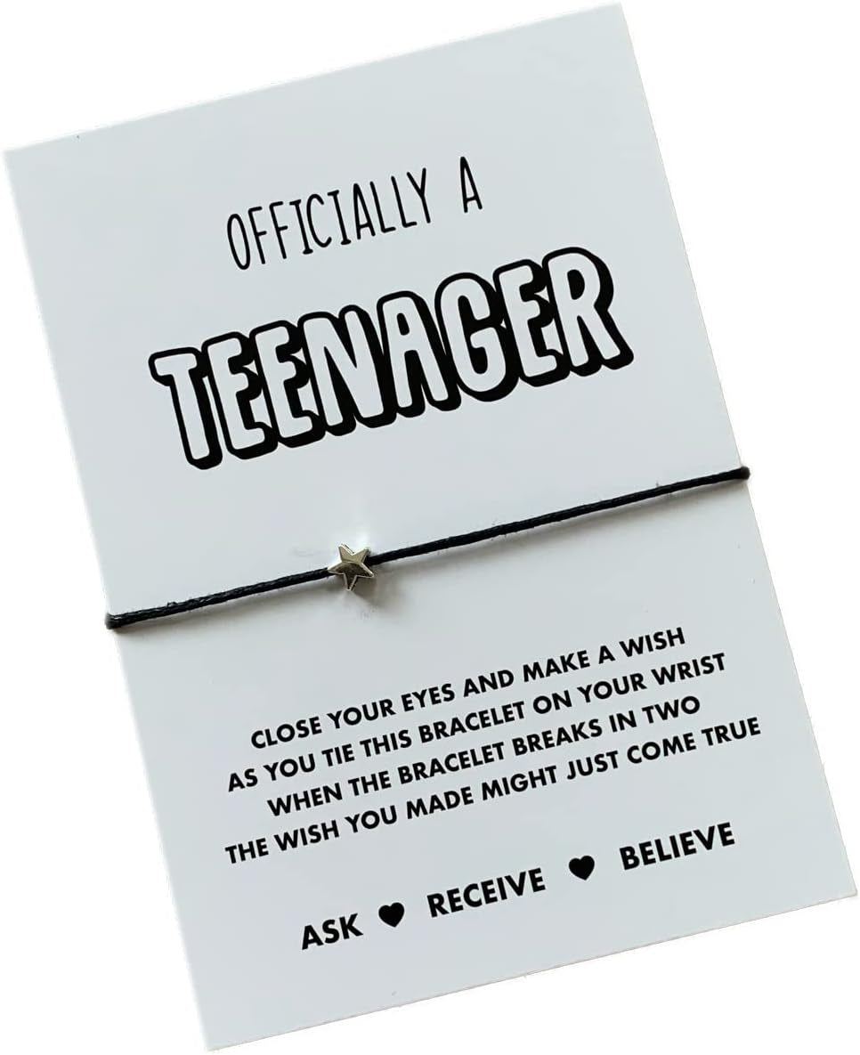Teenager Gift | 13 Wish Bracelet | Gift for 13Th Birthday | Teen Birthday Gift | Officially a Teenager Present