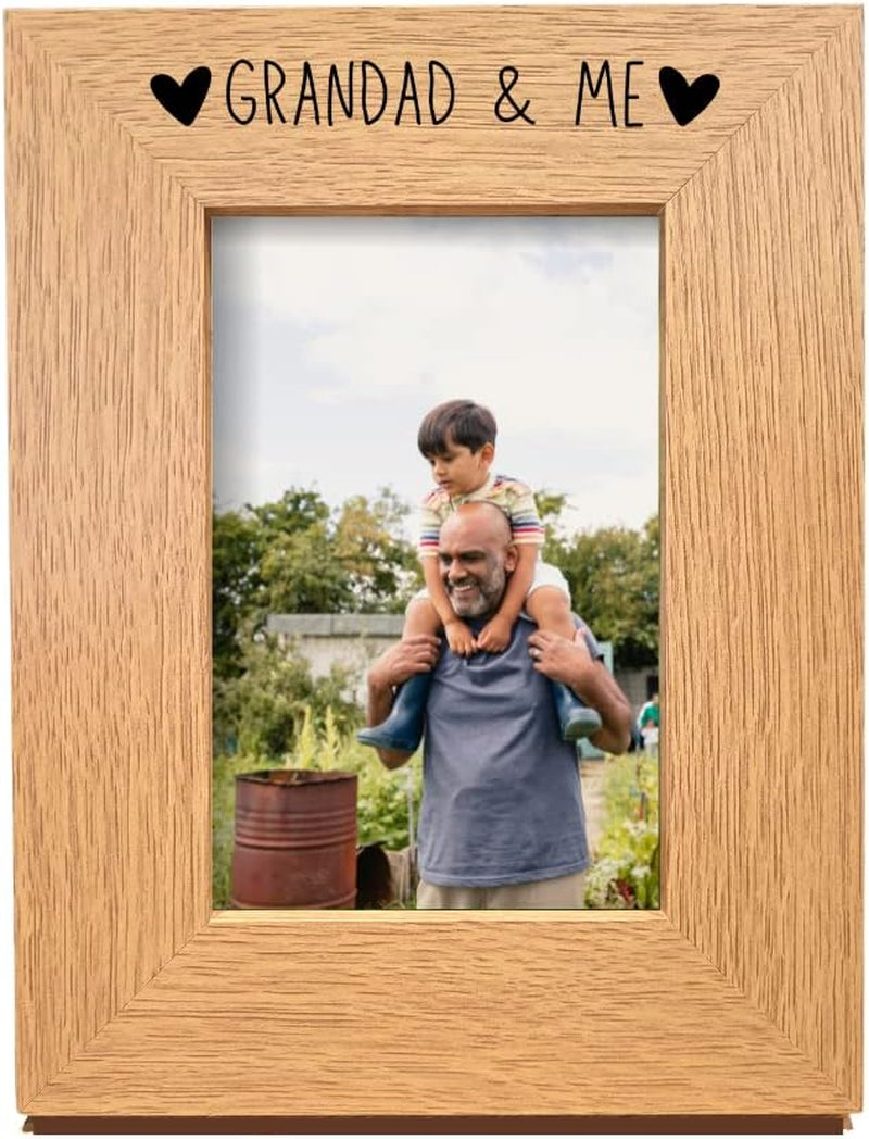 Second Ave Oak 6X4 Portrait Picture Photo Frame Grandad & Me Gift Father'S Day