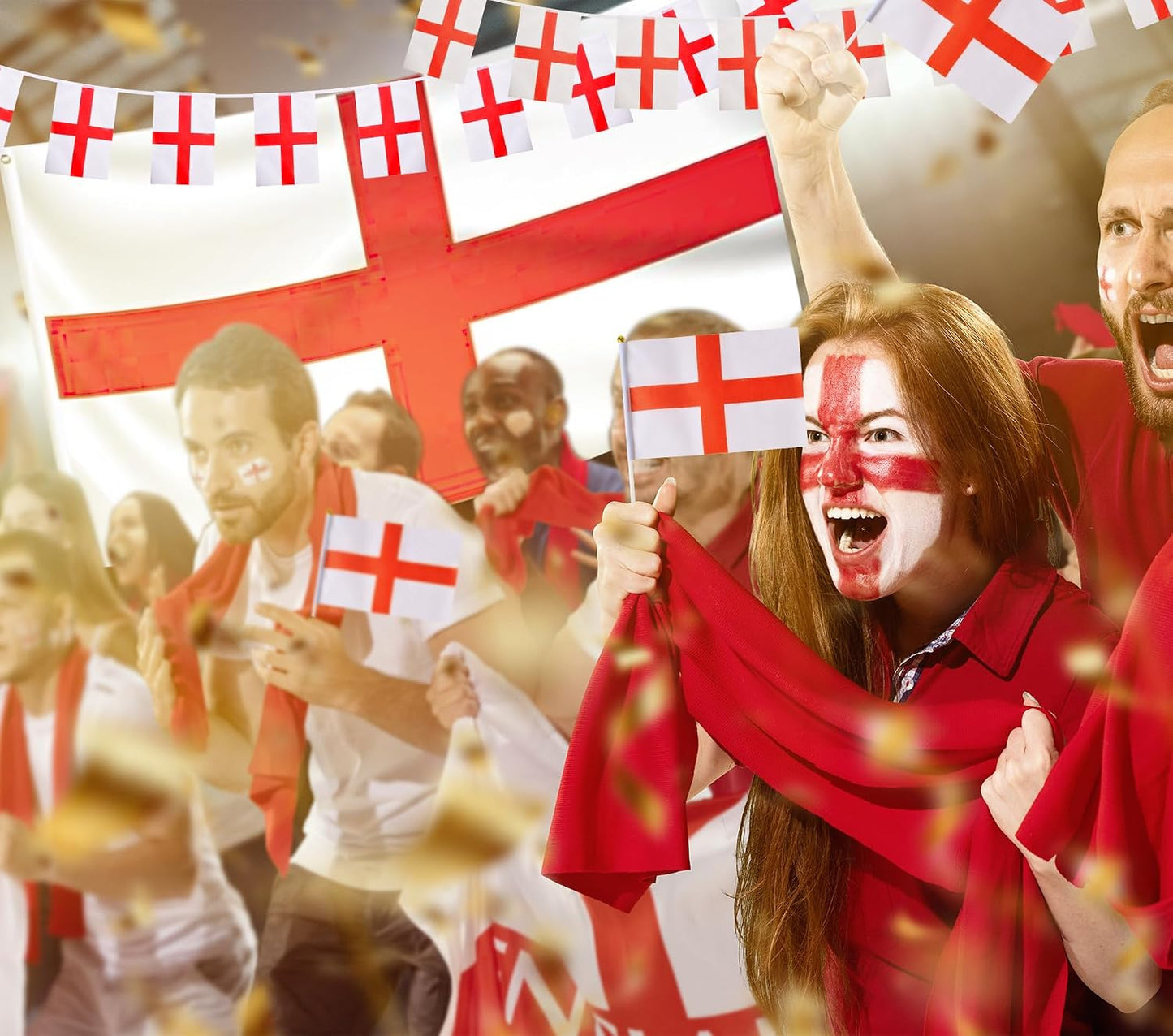 England Flag 3Ft X 5Ft England Flags Bunting St Georges Flag Bunting Flags Football Bunting England Bracelets England Flag Bunting St Georges Party Decorations
