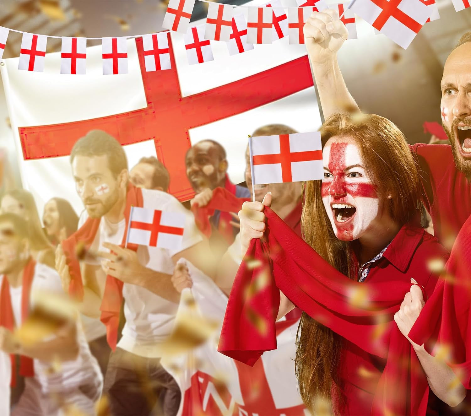 England Flag 3Ft X 5Ft England Flags Bunting St Georges Flag Bunting Flags Football Bunting England Bracelets England Flag Bunting St Georges Party Decorations