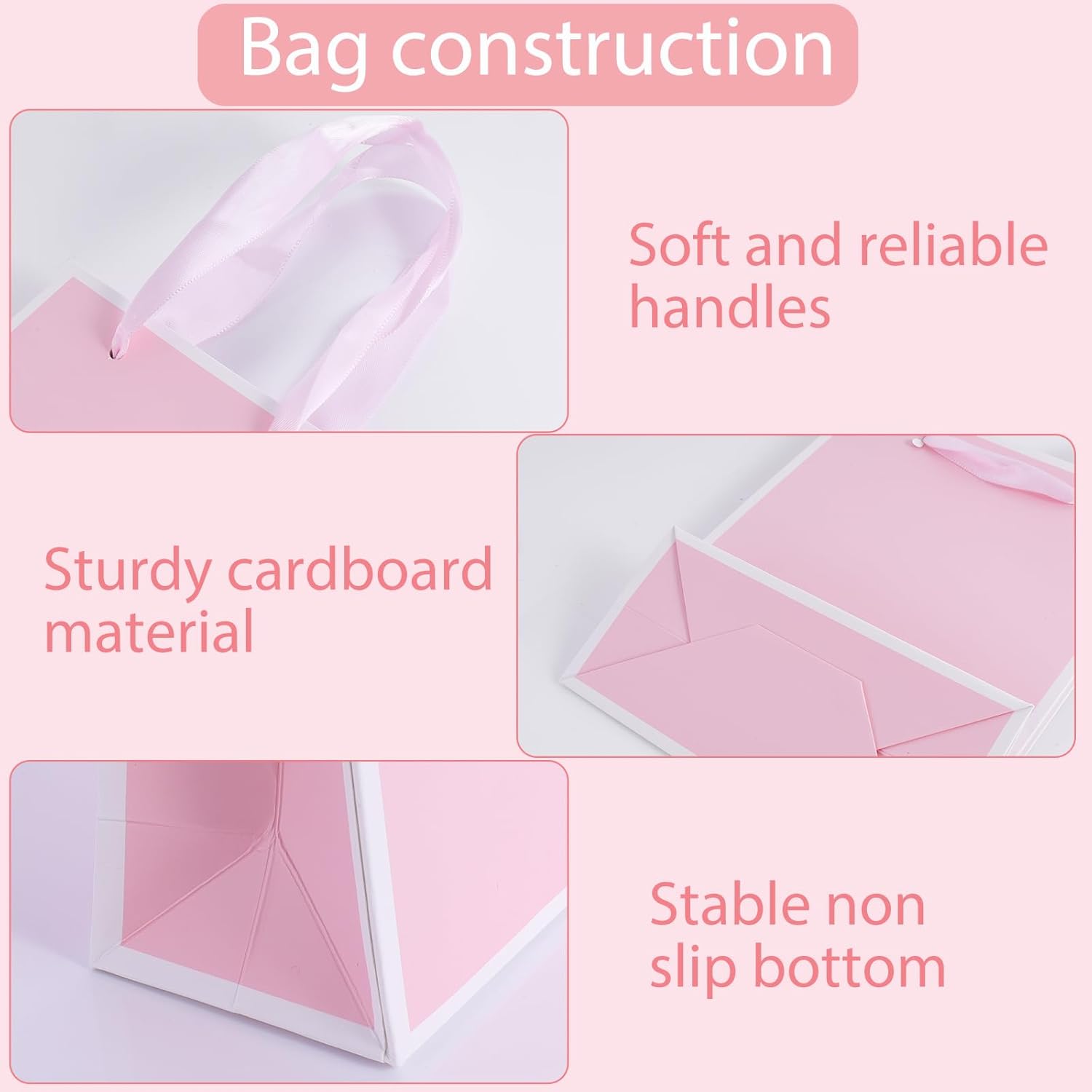 2Pcs Small Jewelry Boxes with 2 Gift Bag, 9X7X3Cm Mini Gift Box with Bow for Earring Necklace Fixing，Jewelry Container Soft Velvet Small Box with Lid for Birthday, Wedding, Present (Pink)