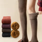 2 Pairs Cute Cow Spots Print Socks, Thickened & Warm Coral Fleece Socks, Women'S Stockings & Hosiery