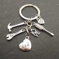 Heart-Shaped Engraved Letter Keychain Love Pendant for the Best Mother Mothers Day Gift Thanksgiving Day Gift Jewelry Keychain
