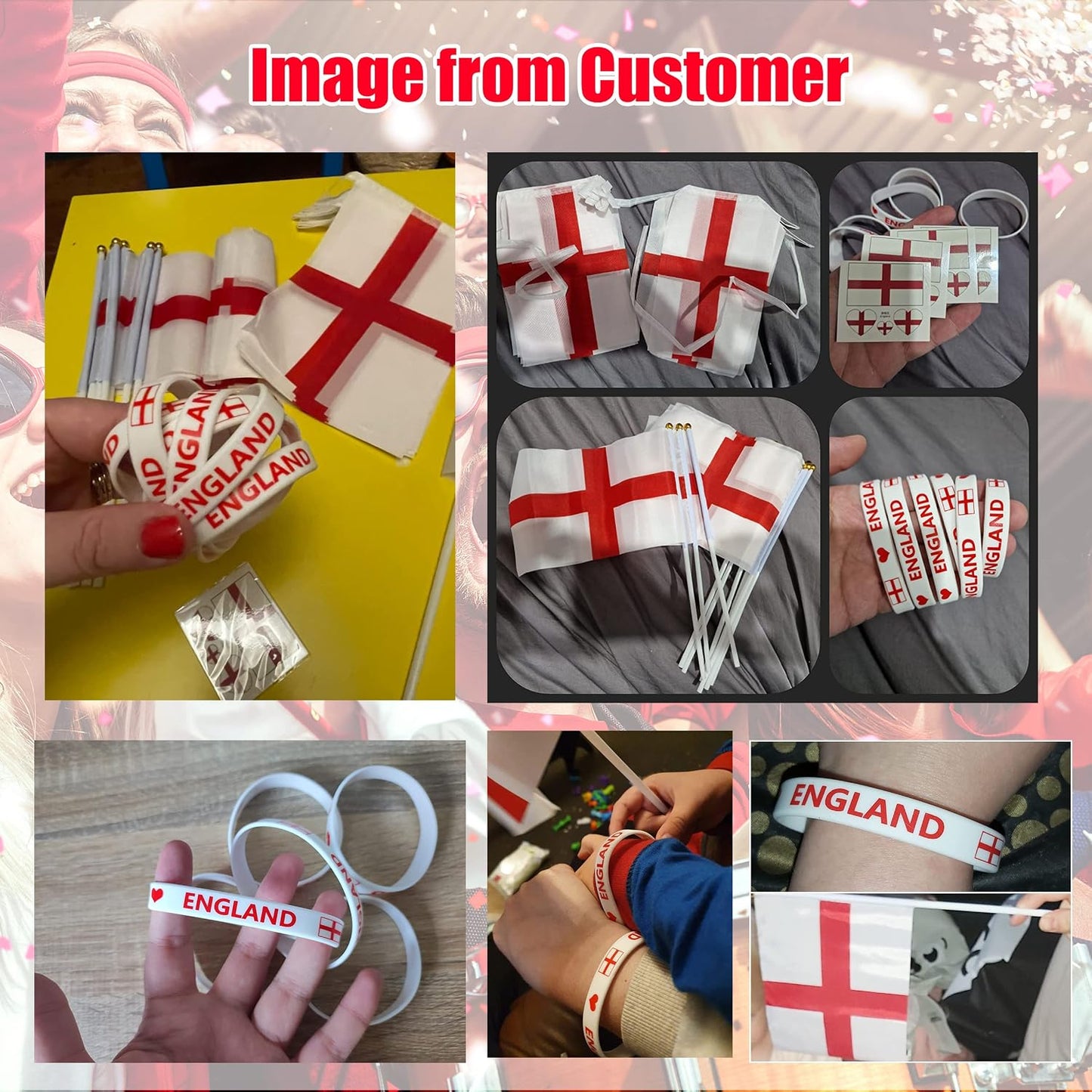 England Flag 3Ft X 5Ft England Flags Bunting St Georges Flag Bunting Flags Football Bunting England Bracelets England Flag Bunting St Georges Party Decorations