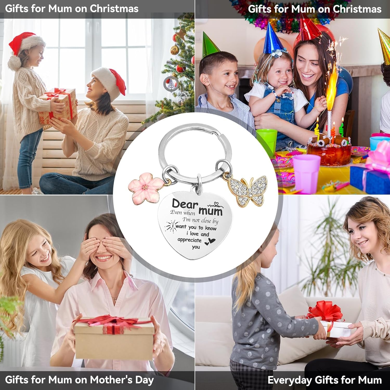 Mum Gifts,Keyring Presents for Mum Birthday Gifts, Mummy Gifts, Mothers Day Gifts.