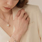 Heart Pendant 925 Sterling Silver Plated Chain Necklace Bracelet Women Jewellery