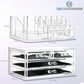 Make up Organiser for Women Teenagers Acrylic Drawers Makeup Storage 12Cm X 24Cm X 22Cm Clear Bathroom Bedroom Dressing Table Organiser Jewellery Beauty Skincare 4 Tier Cosmetic Storage Box