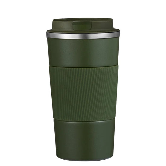 380Ml Stainless Steel Mug, Insulated Coffee Mug with Leak Proof Lid, Travel Mug, Reusable Stainless Steel Coffee Mug
