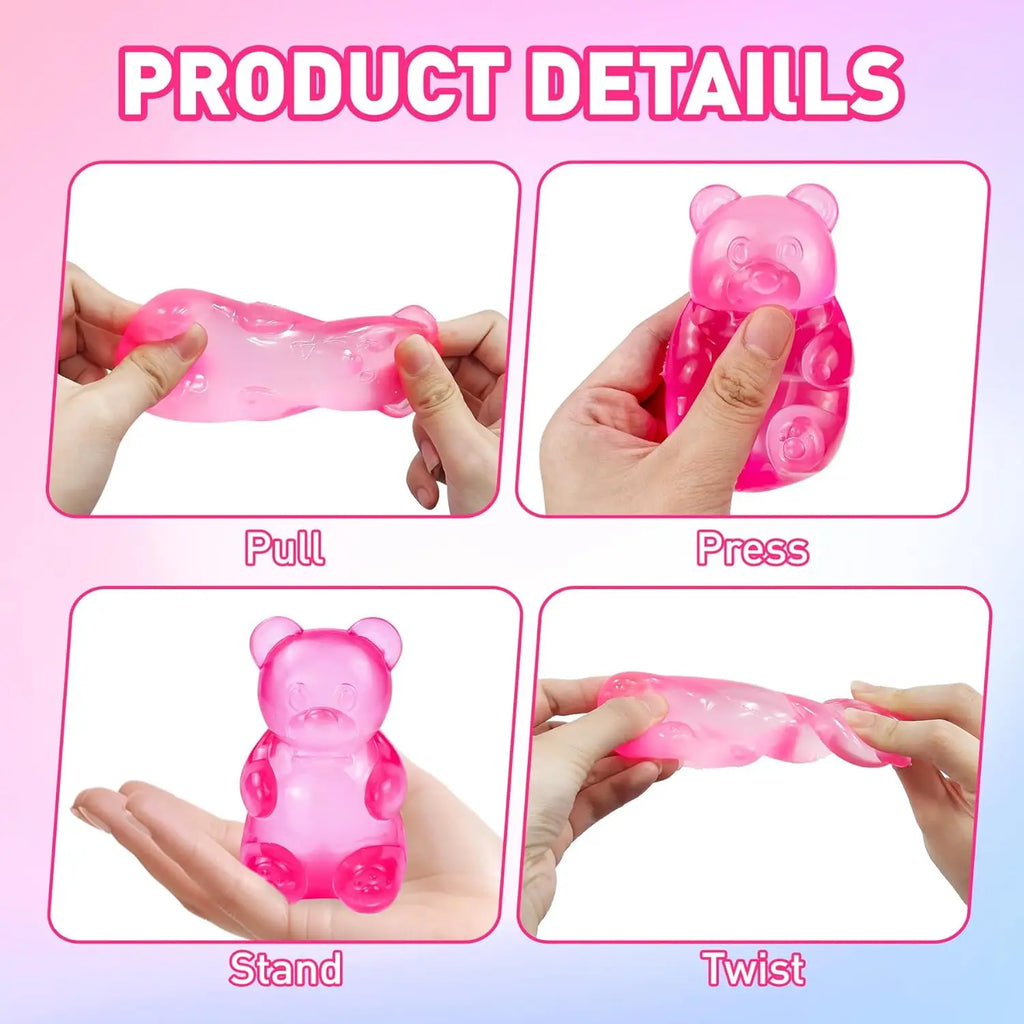 Little Bear Maltose Pinch Stress Relief Ball Stress Relief Toy Pinch Music Stress Relief Tool Slow Rebound