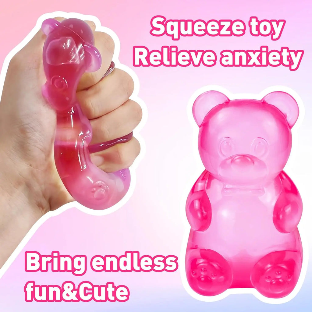 Little Bear Maltose Pinch Stress Relief Ball Stress Relief Toy Pinch Music Stress Relief Tool Slow Rebound