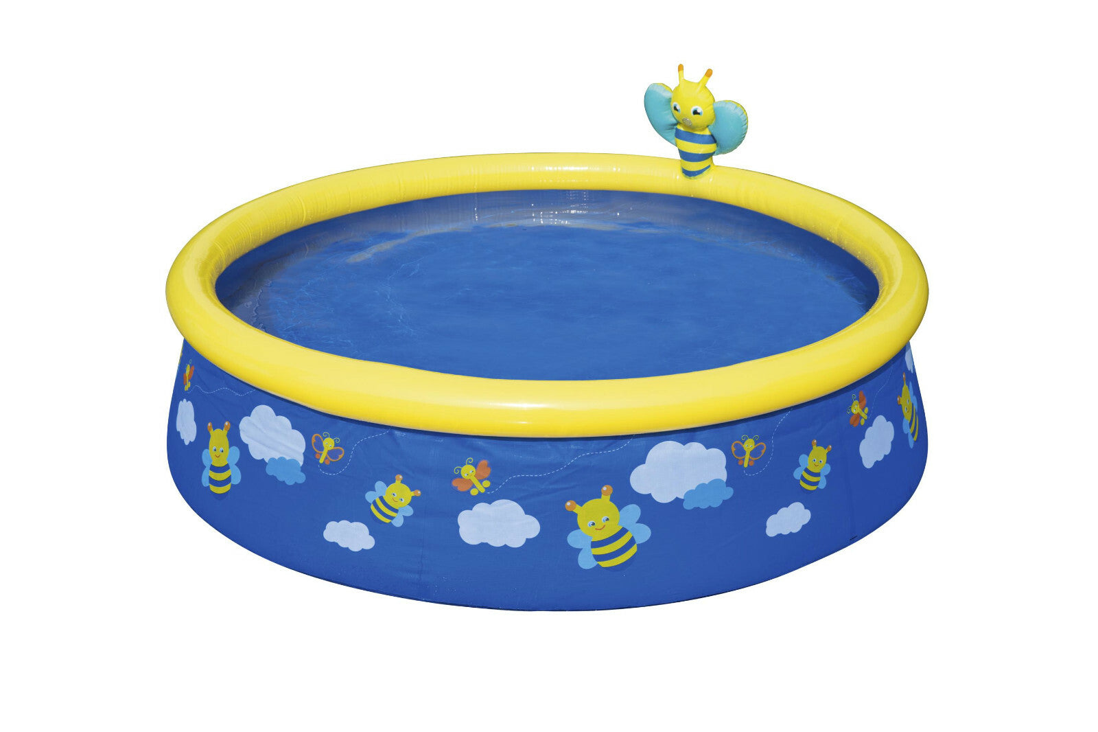Large 5FT Kids Swimming Pool Outdoor Garden Summer Spray Paddling Pools Play Set