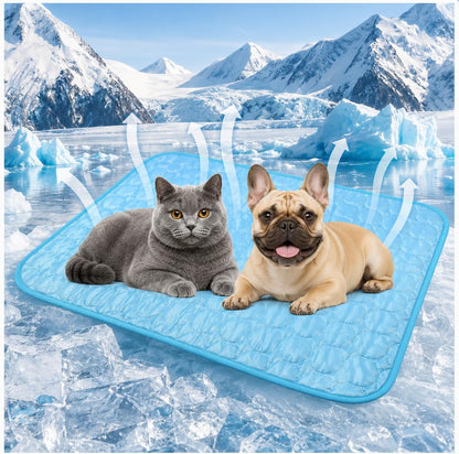 Dog Cooling Mat,70Cm Large Pet Cooling Mat,Suitable for Dogs Cooling Pad,Washable Ice Silk Dog Cooling Mat,Suitable for Dogs and Cats Ice Pads,Indoor and Outdoor Universal Pet Supplies