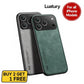 For Iphone 17 16 15 14 13 Pro Max Shockproof Magnetic Leather Black Case Cover