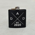 Quarantine Dad Birthday Gift Established Personalized Flask