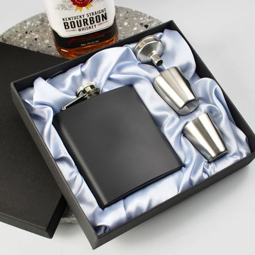 Quarantine Dad Birthday Gift Established Personalized Flask