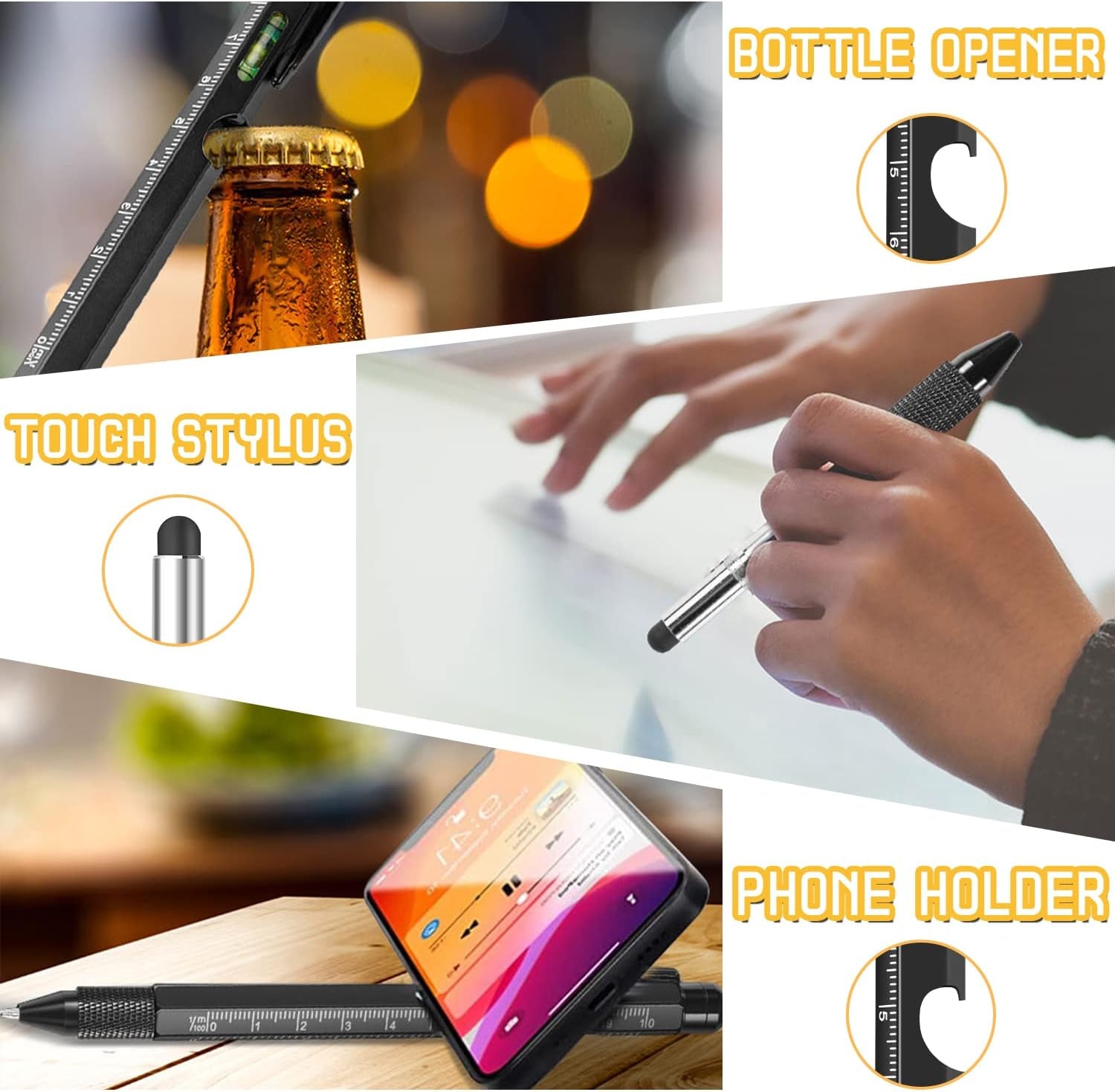 Father Day Gifts, Gifts for Men Dad Gifts, 9 in 1 Multi Tool Pen, Father Day Gifts from Daughter/Son, Mens Gifts Gadgets for Men, Stocking Fillers